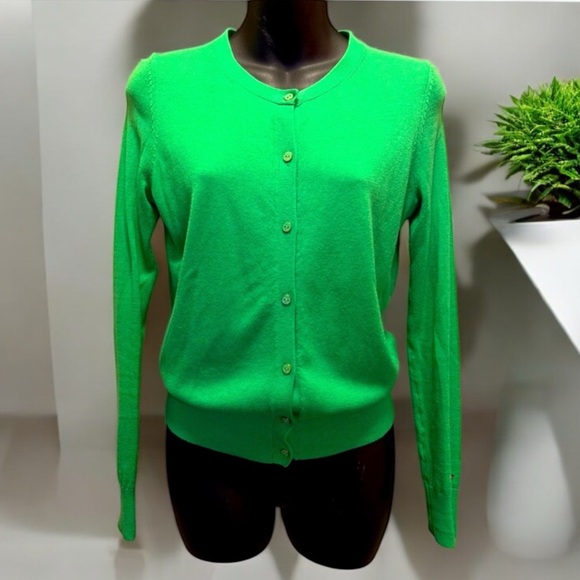 TOMMY HILFIGER REFLEX Green Viscose Sweater size Small - Picture 1 of 11
